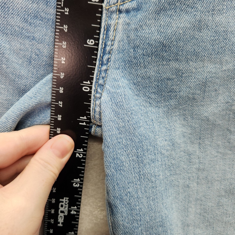 7 For All Mankind Jeans Women Size 29 High Waist Cropped Straight Leg Distressed - Picture 6 of 9